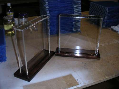 Clear acrylic display