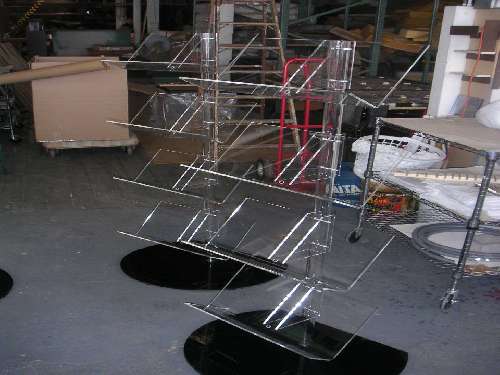 Book or magazine rack display