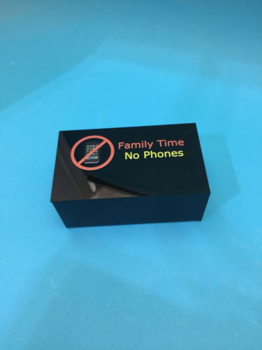 Black acrylic family box