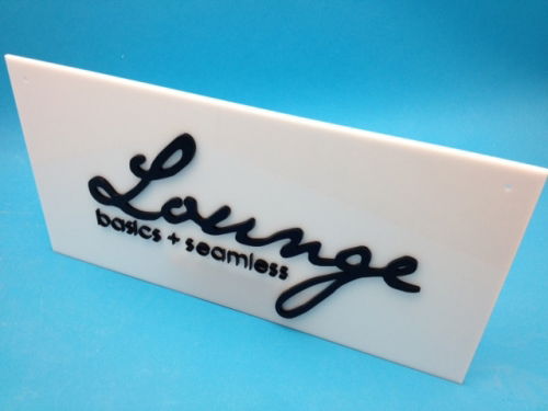 Acrylic sign holder