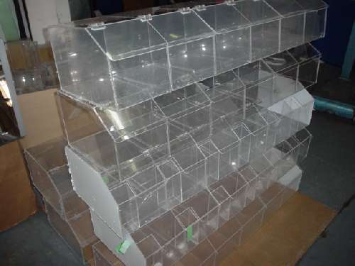 Acrylic candy bins