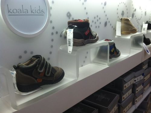 Contemporary Clear Acrylic Shoe Display