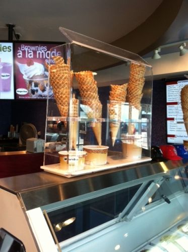 Waffle Cone Display Case