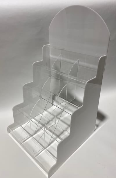 Custom Clear and White Acrylic Retail Display Prototype