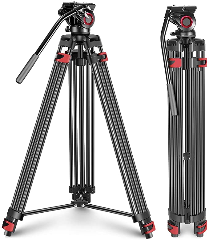 NEEWER Professional Heavy Duty Video Camera Tripod