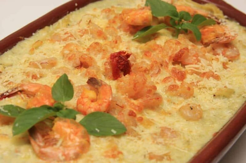 Camarão ao quatro queijos 🦐