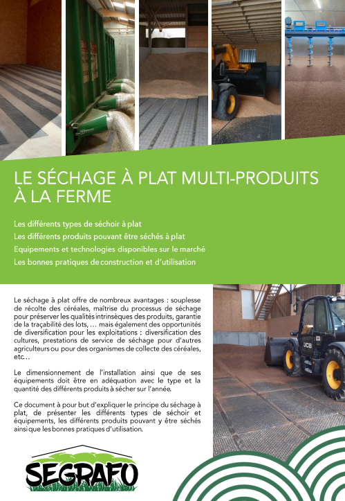 Le séchage à plat multi-produits à la ferme