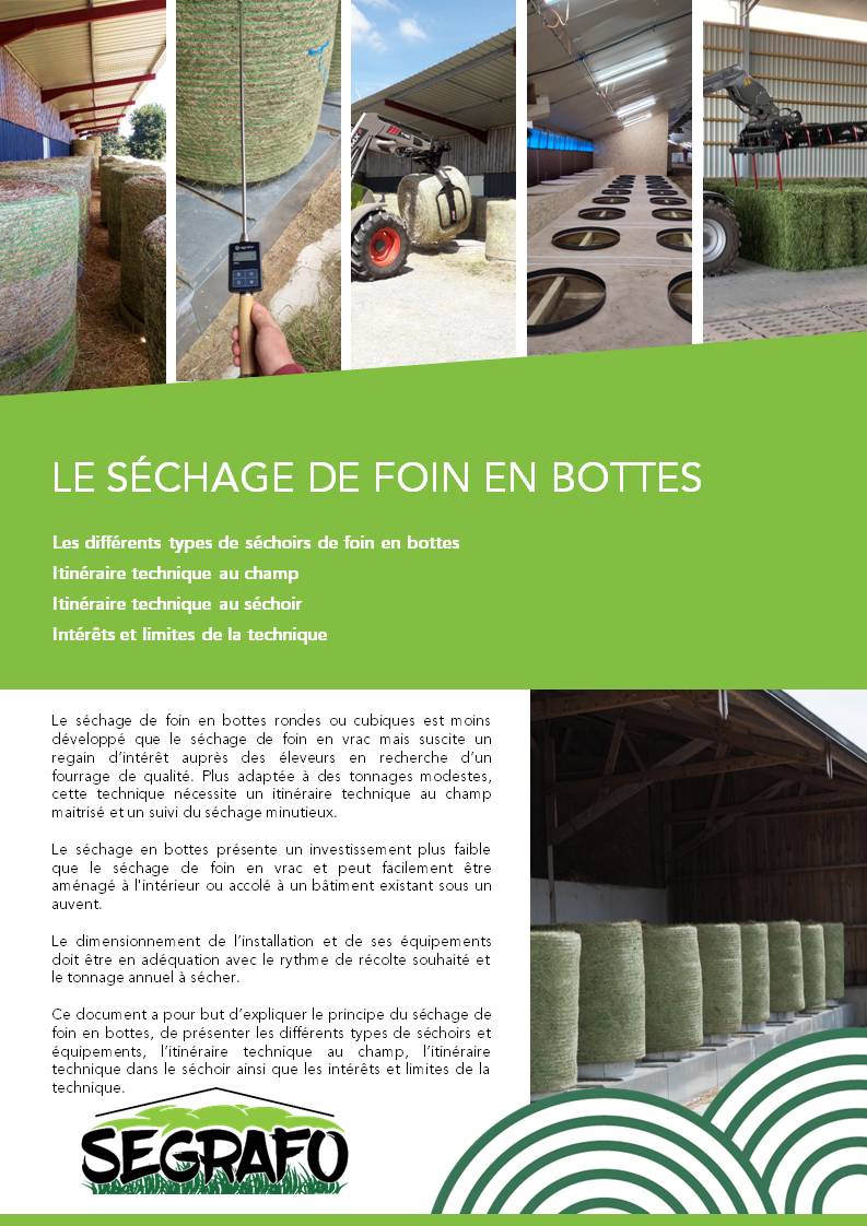 Le séchage de foin en bottes