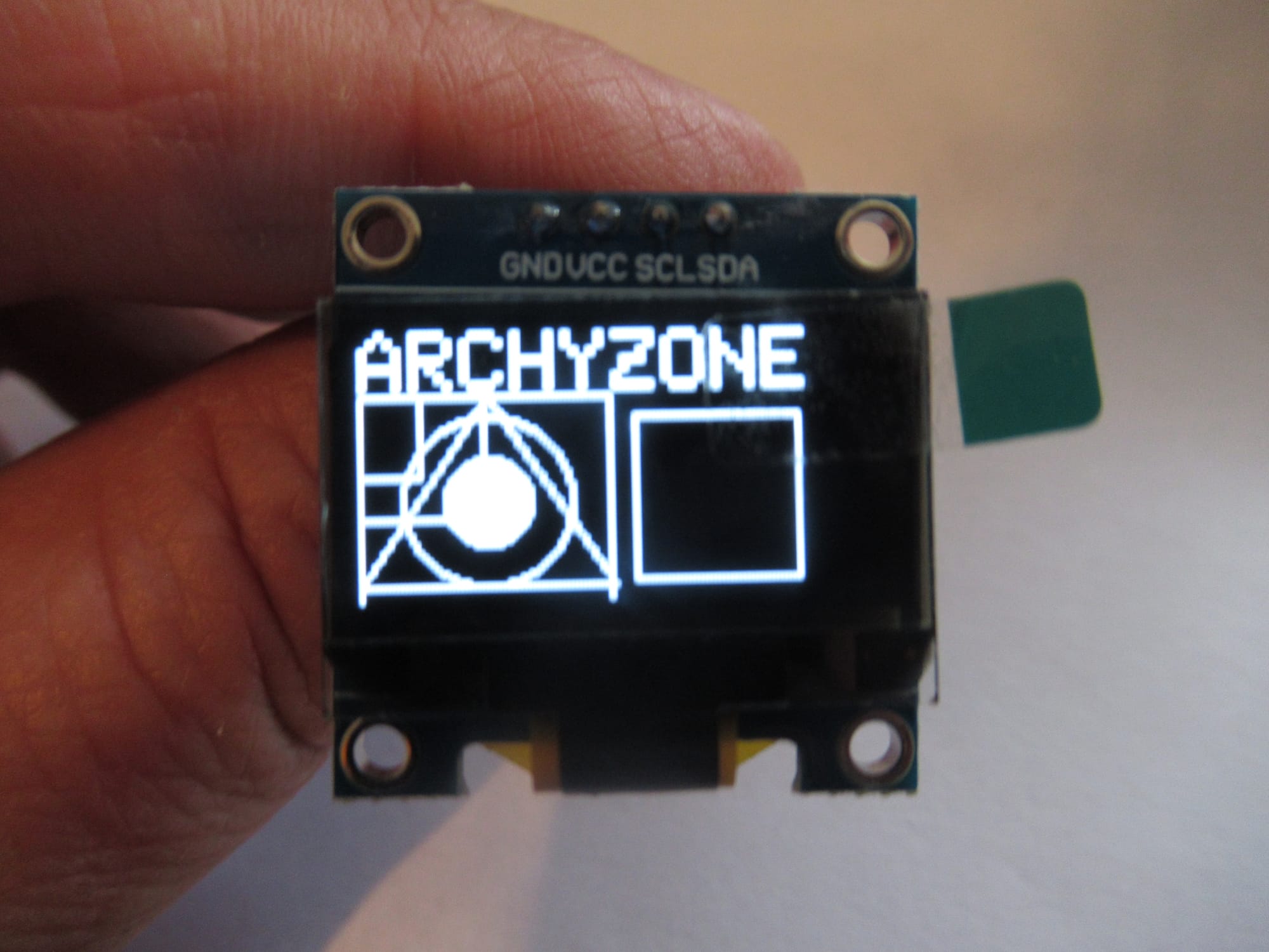 disegnare figure geometriche oled arduino