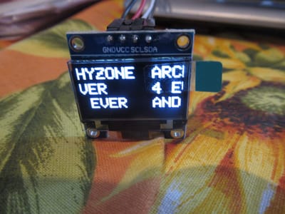 oled arduino testo scorrevole