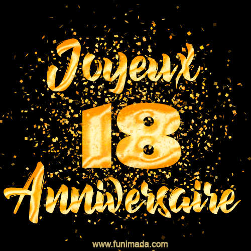 Anniversaire 18 ans