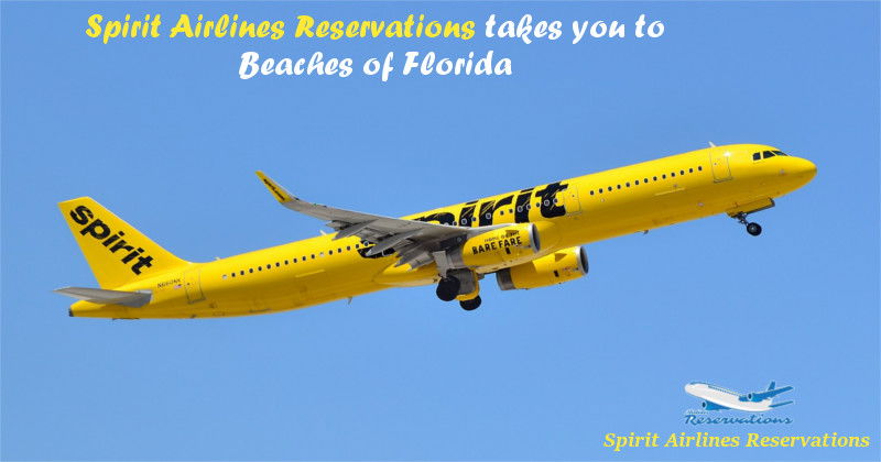 Spirit Airlines Reservations takes you to Beaches of Florida