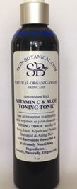 Organic Vitamin C & Aloe              Toning Tonic