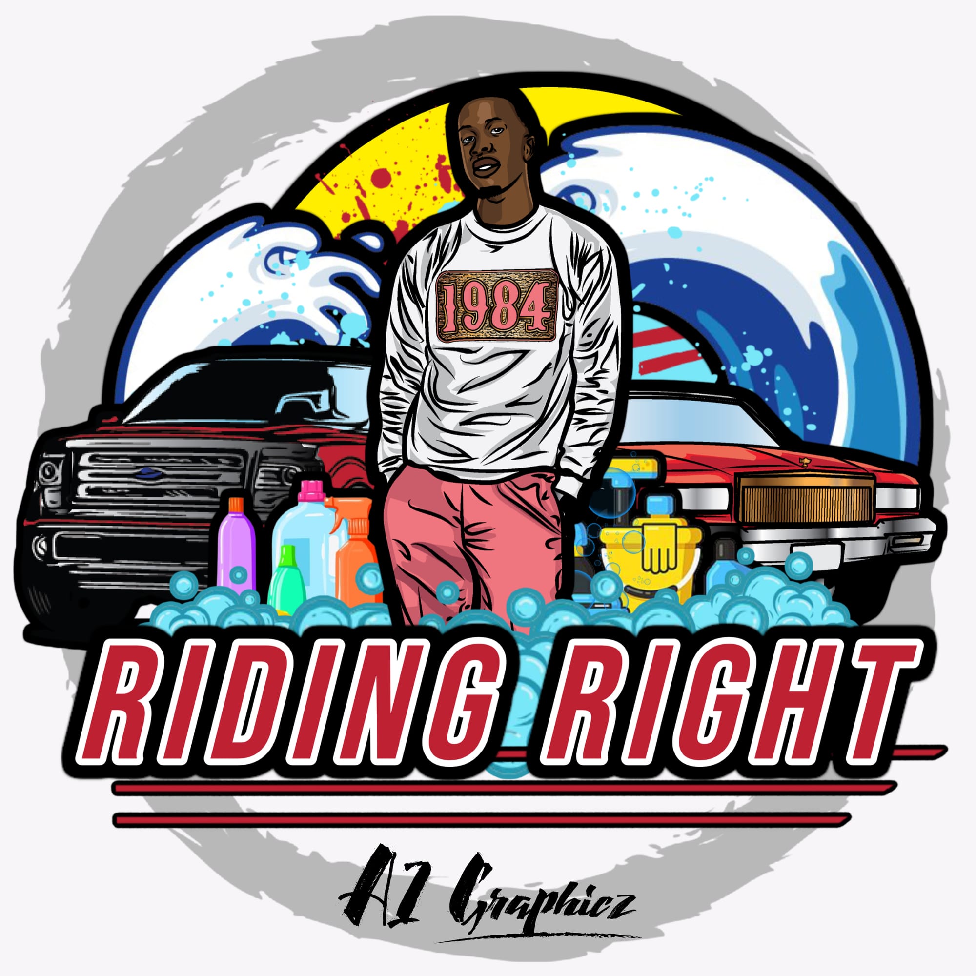 Riding Right Car Wash & Detail Logo