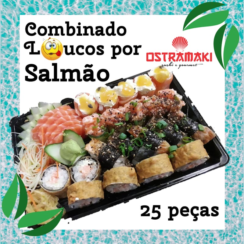 Loucos por salmão (25 peças)