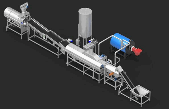 Fully Automatic Pellet Frying Line 