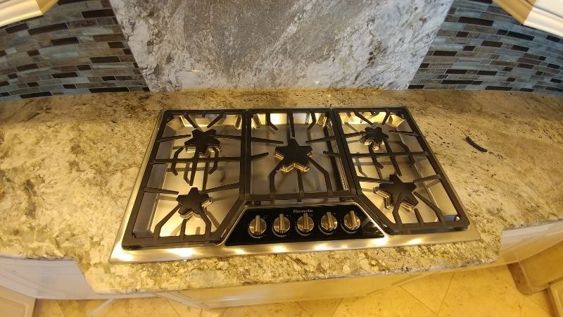 standard gas cooktop install $109