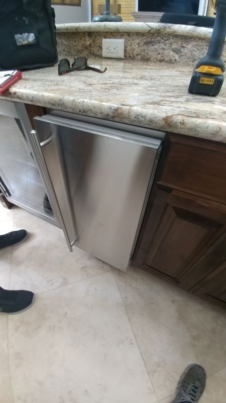 under counter ice maker install $85