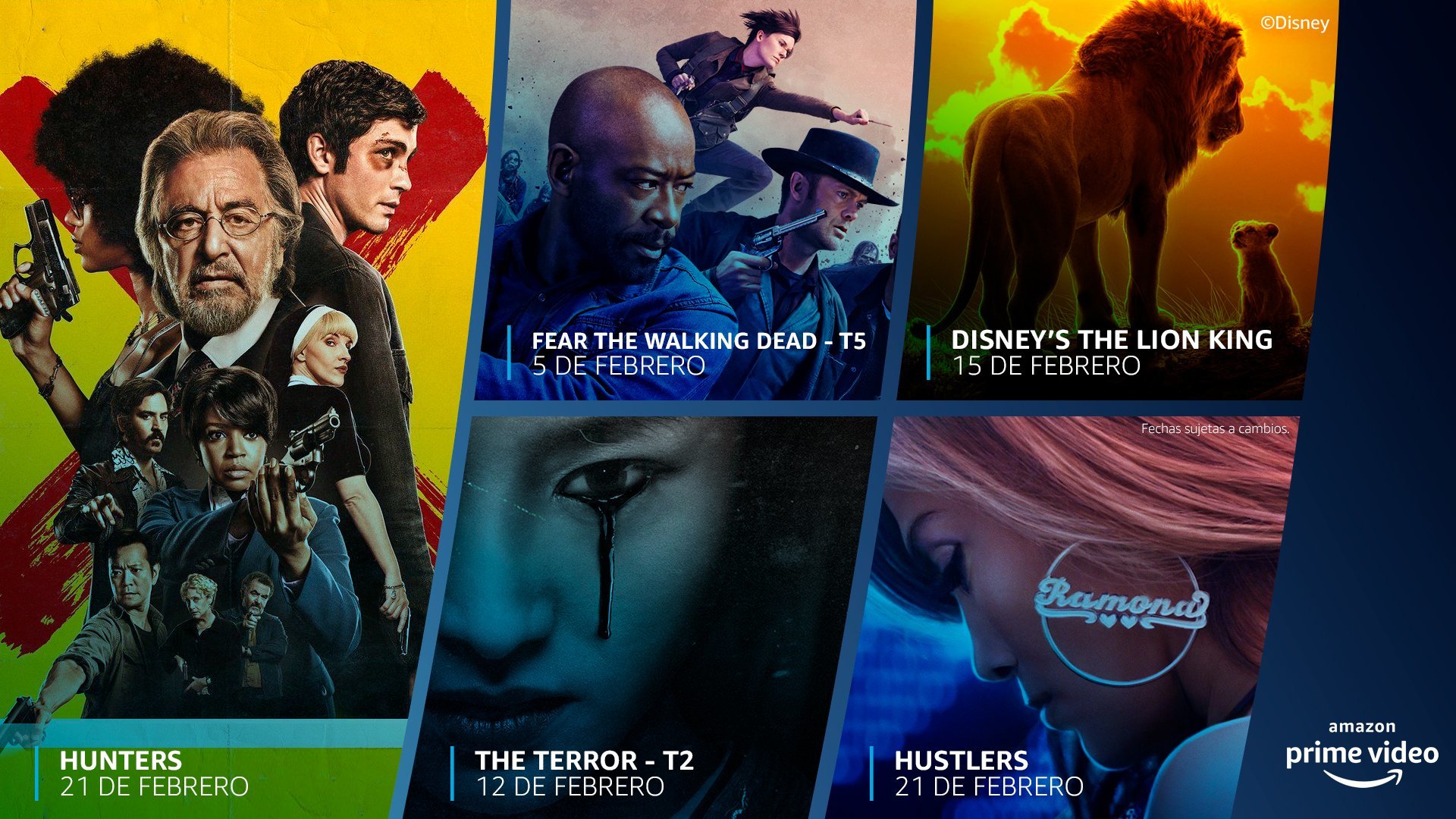 Amazon Prime Video: Estrenos Febrero 2020