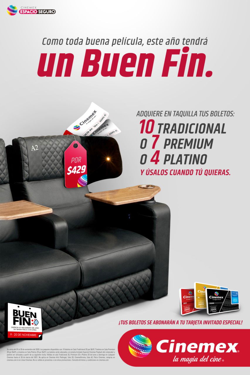 Grandes Promociones En Cinemex Este Buen Fin