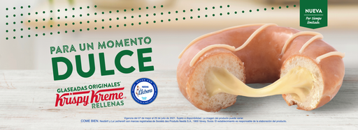 Llega La Dona Glaseada Original Rellena De Lechera A Krispy Kreme