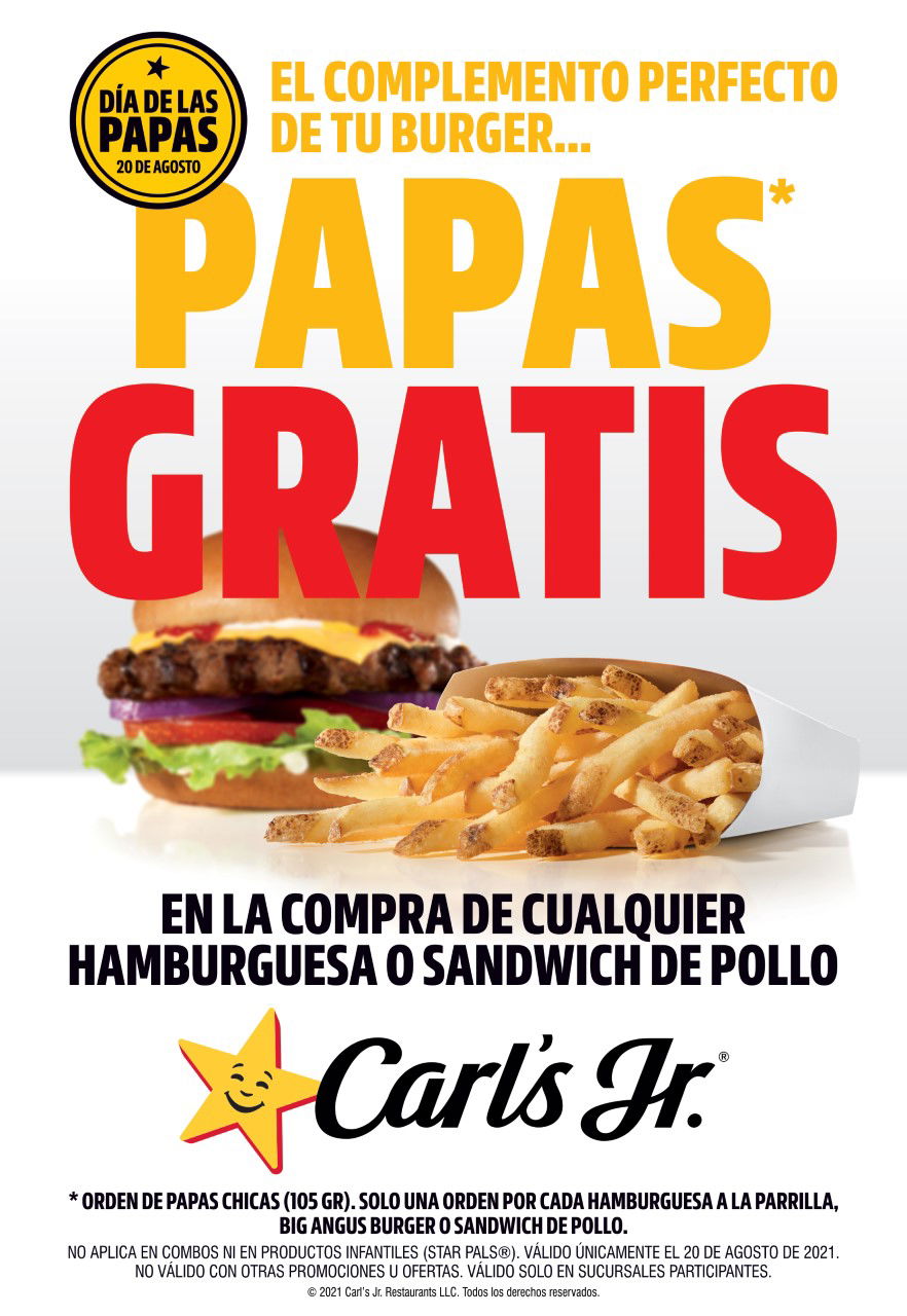 ¡Carl´s Junior Celebra El Dia Mundial De Las Papas Fritas!