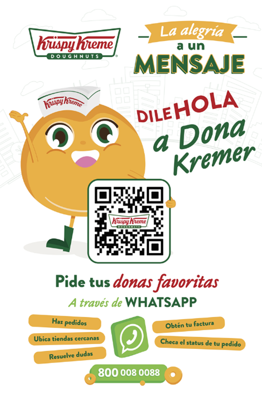 Krispy Kreme Celebra Su Nuevo Modelo De Pedido Via WhatsApp Regalando Donas