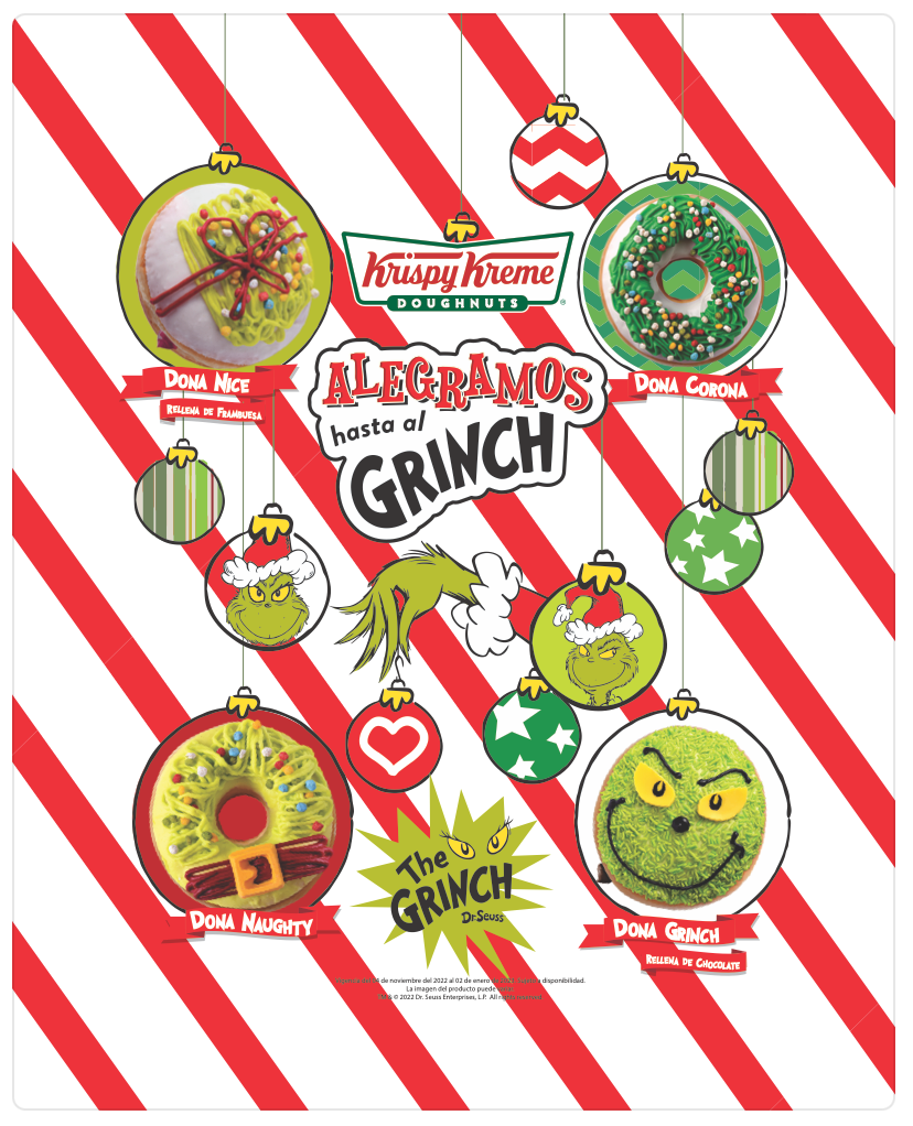 Krispy Kreme Alegrara Hasta Al Grinch Esta Navidad Con Sus Mejores Donas