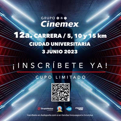 La 12 Carrera Cinemex Se Acerca, Una Experiencia Por Primera Vez Nocturna