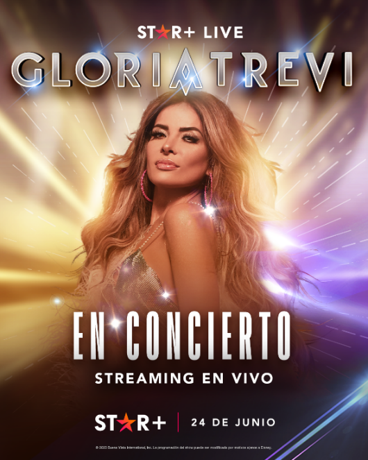 El 24 De Junio A Las 20:00Hr STAR+ Transmitirá En Exclusiva Por STAR Live: Gloria Trevi En Concierto, En Vivo Desde El Auditorio Nacional