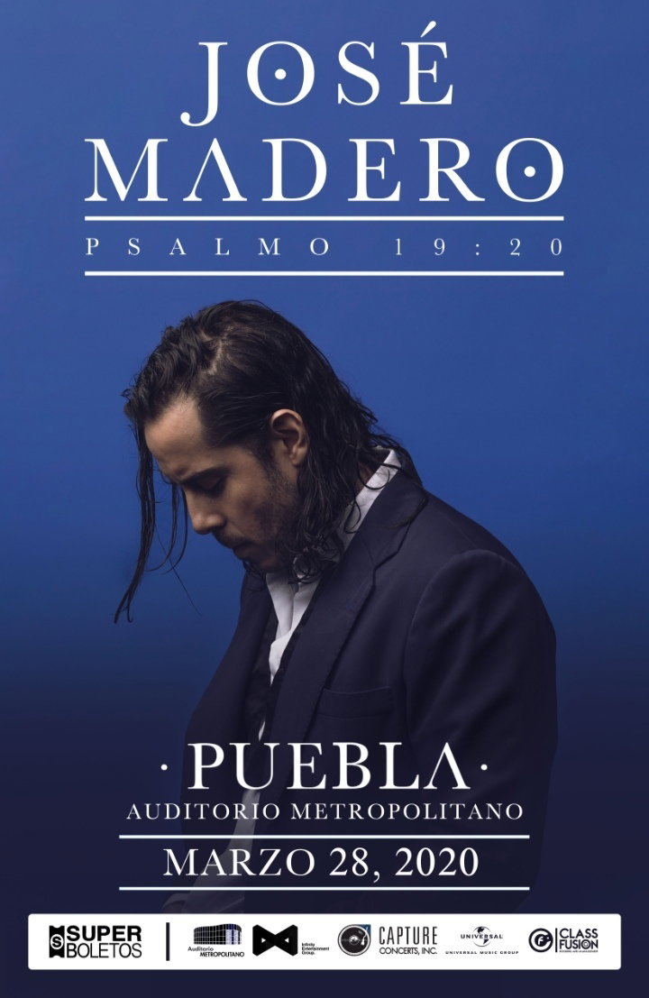 José Madero En Su Gira "Psalmos 19:20" Se Presentará En Puebla En Marzo