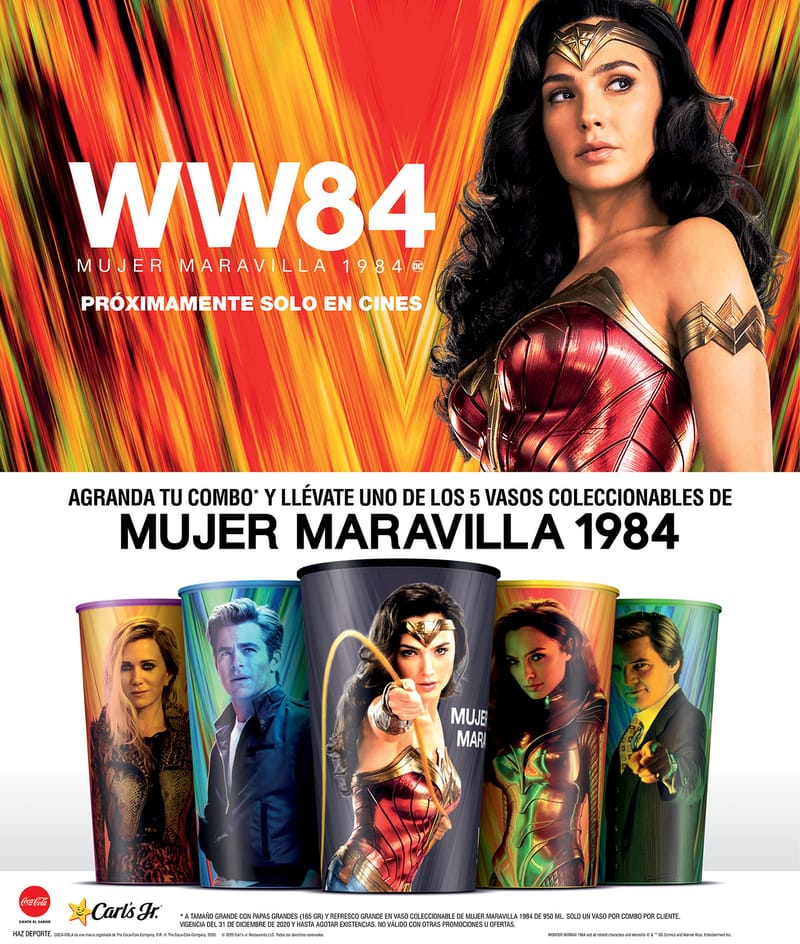 Conoce La Alianza De Wonder Woman 1984 Y Carls Jr