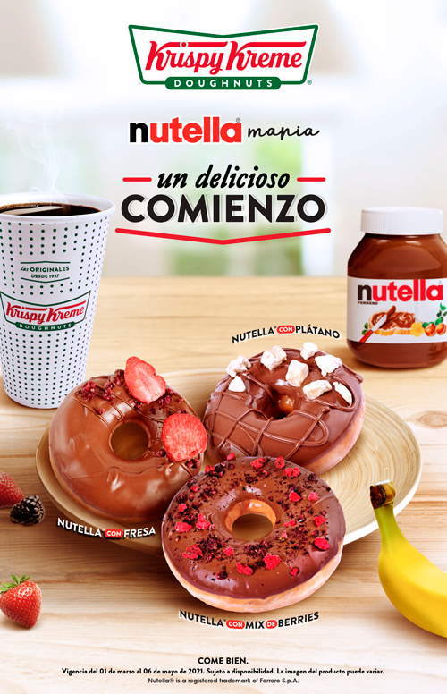 La Deliciosa Dona De Nutella Regresa A Krispy Kreme
