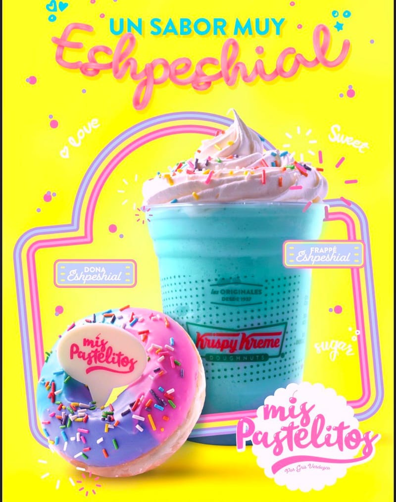 ¡Krispy Kreme Y Mis Pastelitos Te Esperan Con Una Sopresa Muy Espeshial!