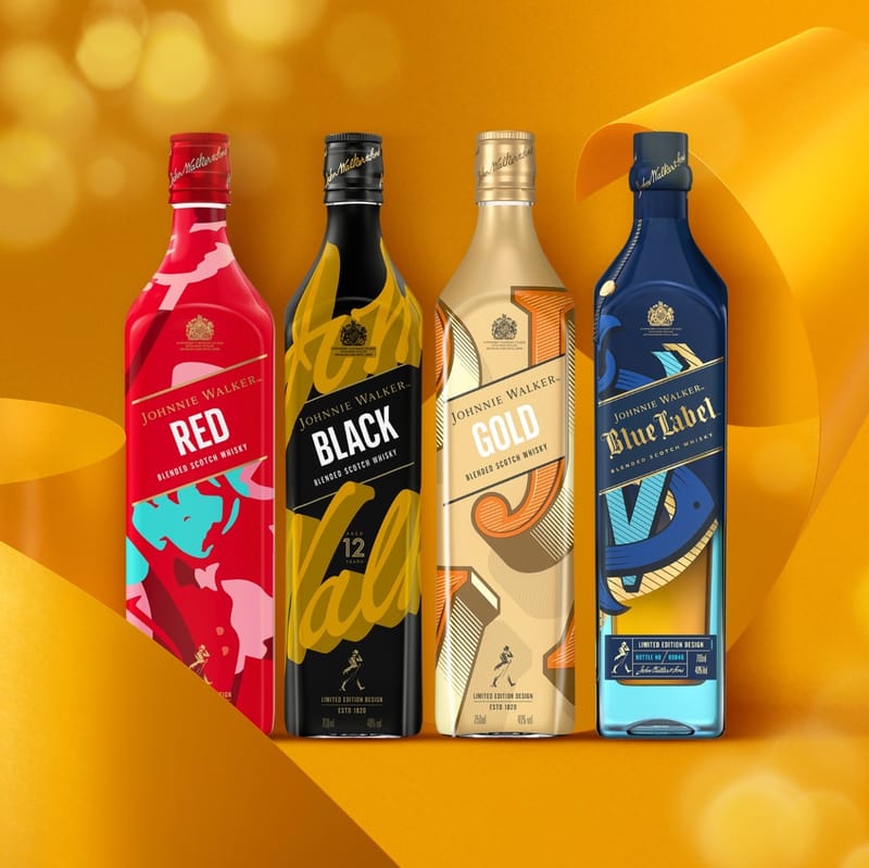 Johnnie Walker Presenta Cuatro Diseños De Edicion Especial, Ideales Para Esta Temporada Navideña