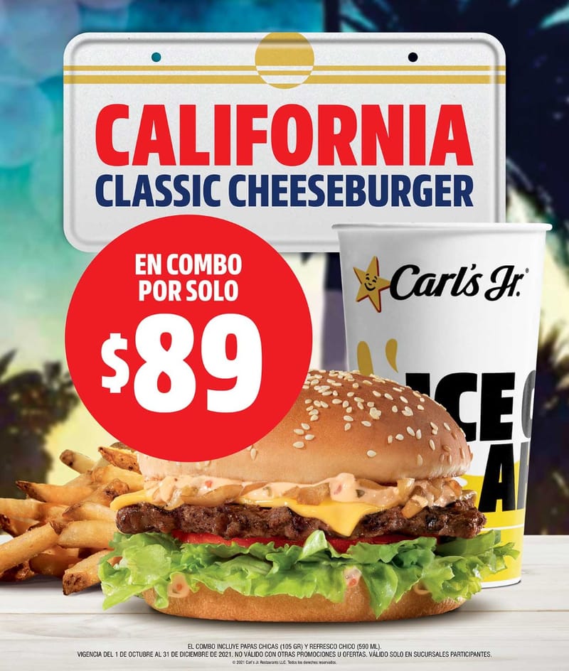 La California Classic Cheeseburger De Carls Jr. Esta De Regreso