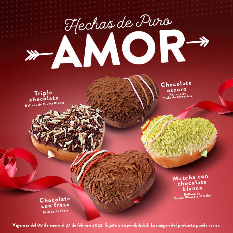 Festeja San Valentin Con Las Donas Hechas De Puro Amor De Krispy Kreme