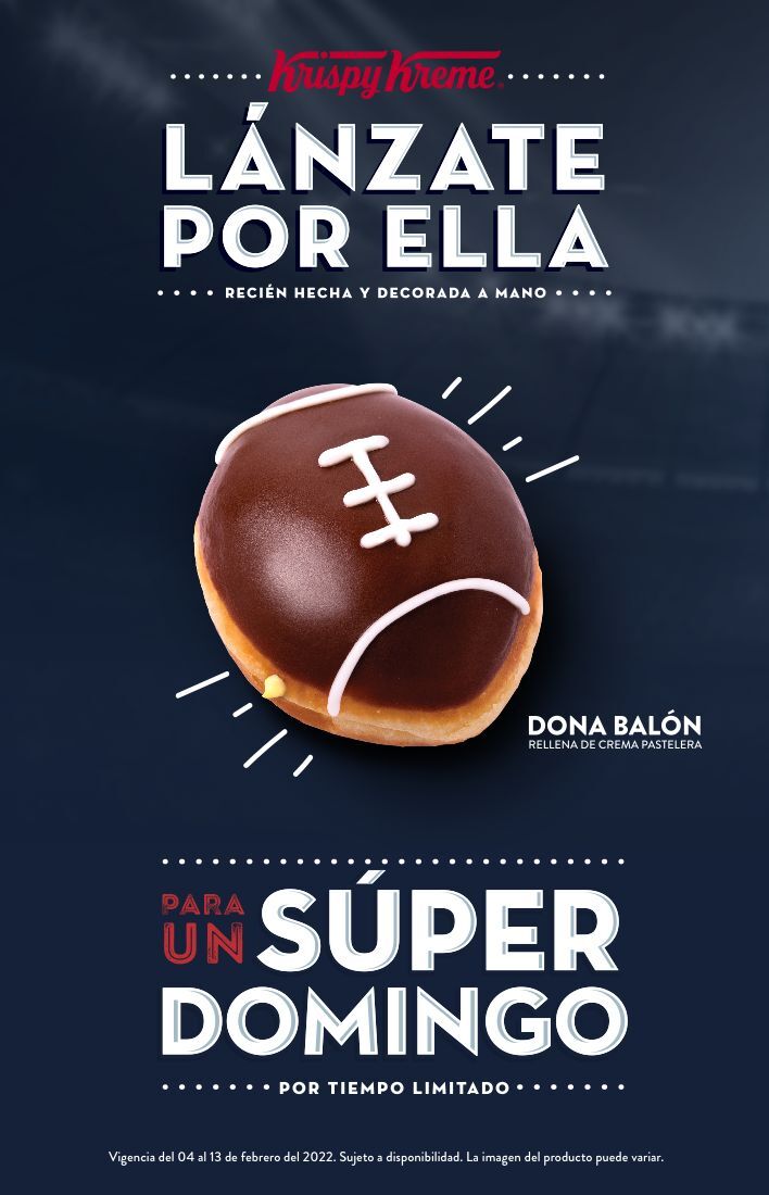 Disfruta La Nueva Edición De Dona De Krispy Kreme Para Este Super Tazón