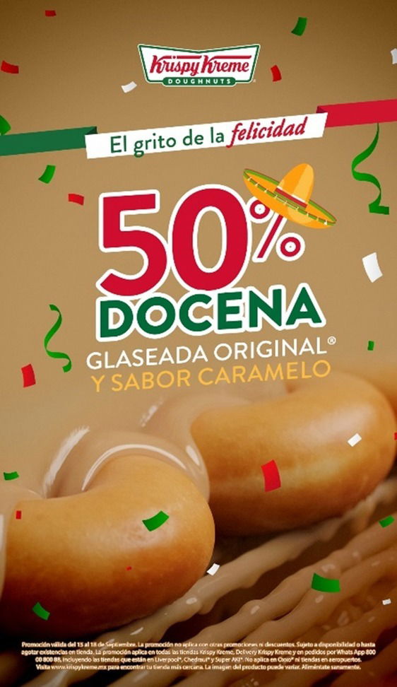 Krispy Kreme Llega Con Un Nuevo Glaseado De Caramelo Acompañado De Un 50% Off En Celebración