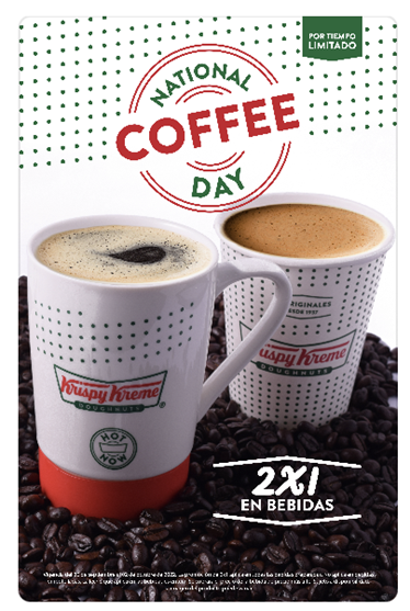 Krispy Kreme Festeja El Día Del Cafe Con El Delicioso Sabor De Sus Bebidas Preparadas