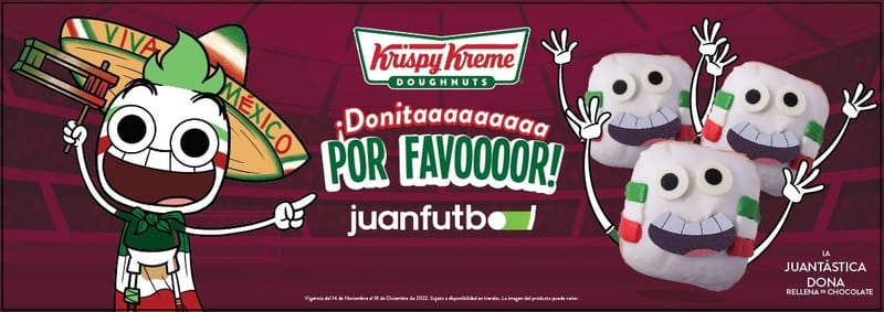 Disfruta Del Mundial De Qatar 2022 Con La Llegada De Juan Futbol A Krispy Kreme