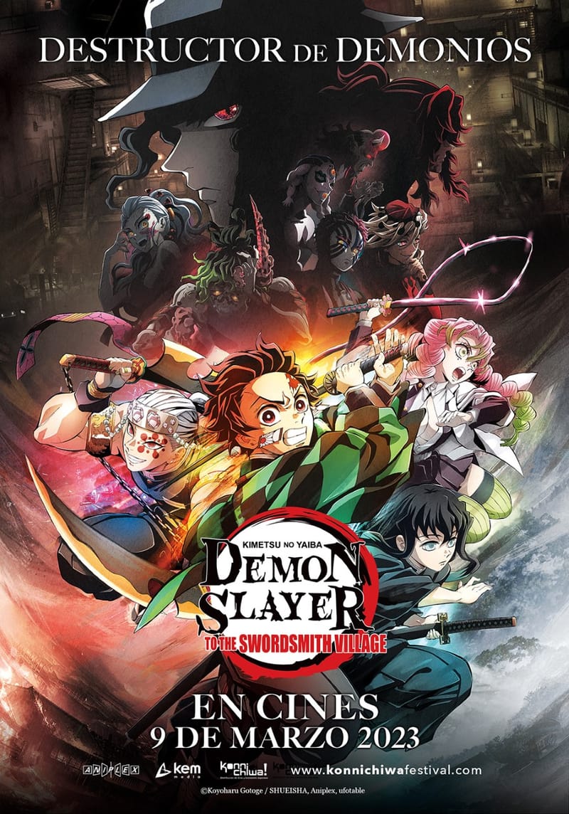 Demon Slayer-Kimetsu No Yaiba-To The Swordsmith Village Se Exhibirá En Las Salas De Cine De México y América Latina A Partir Del 9 De Marzo
