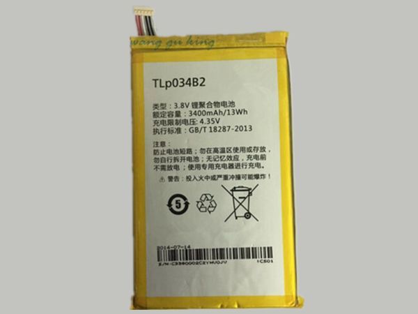 TLP034B2 3400mAh/13WH 3.8V Akku Alcatel One Touch Hero 8020 8020D Hero N3