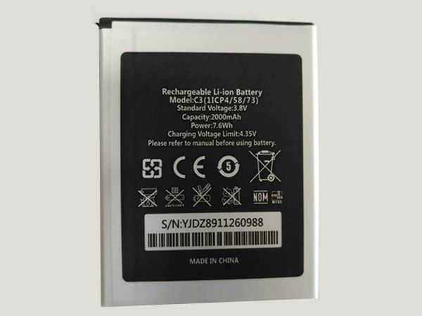 Oukitel Handy Akku C3 2000mAh/7.6WH 3.8V