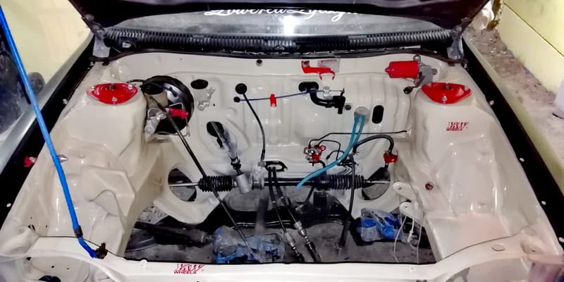 Engine bay Custom paint work