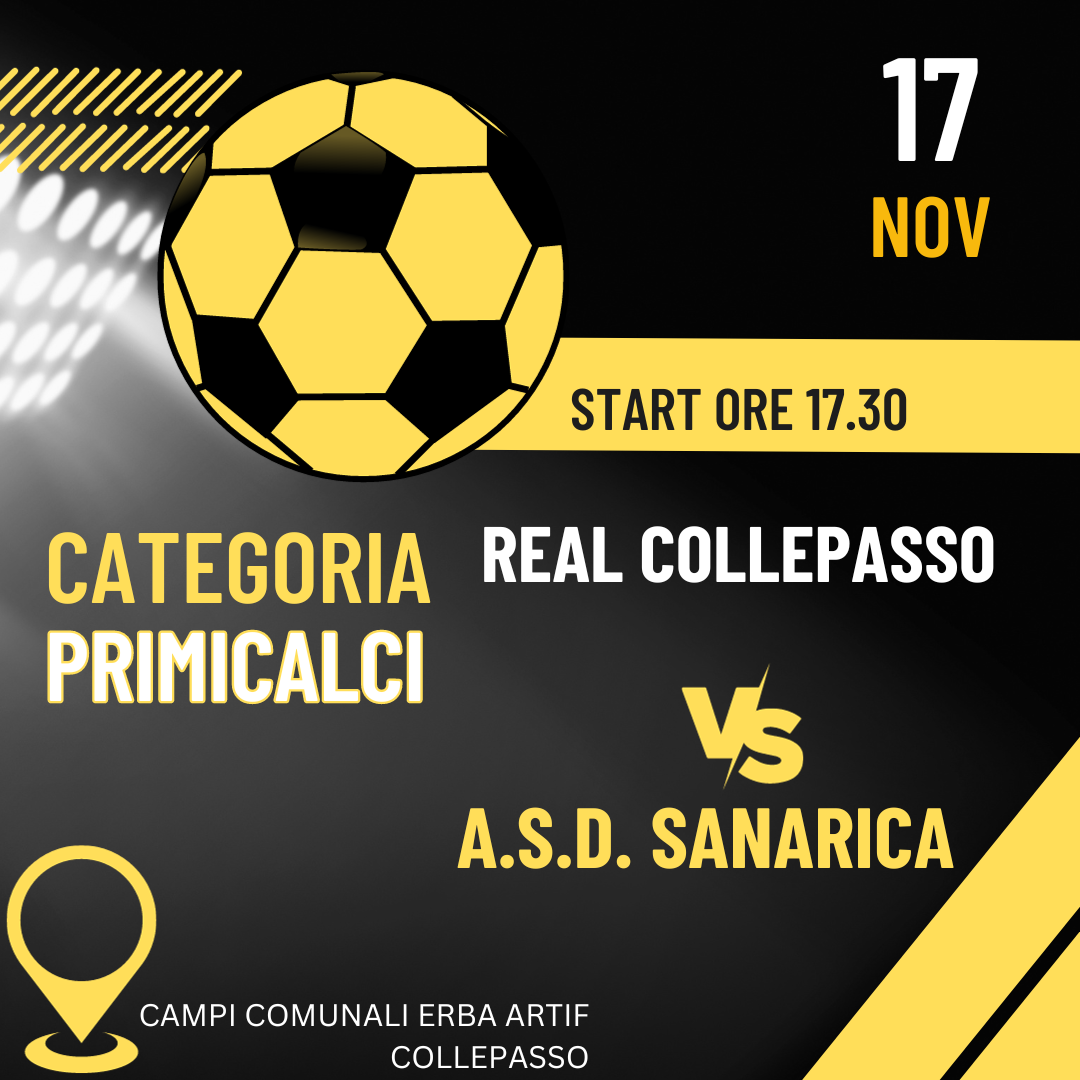 Categoria PrimiCalci: ospiti del Real Collepasso