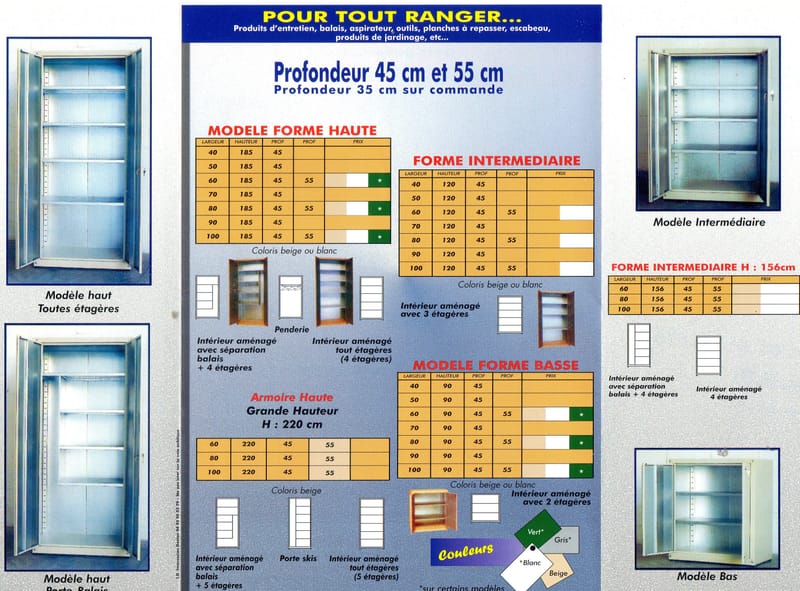 Plus de 60 modèles!