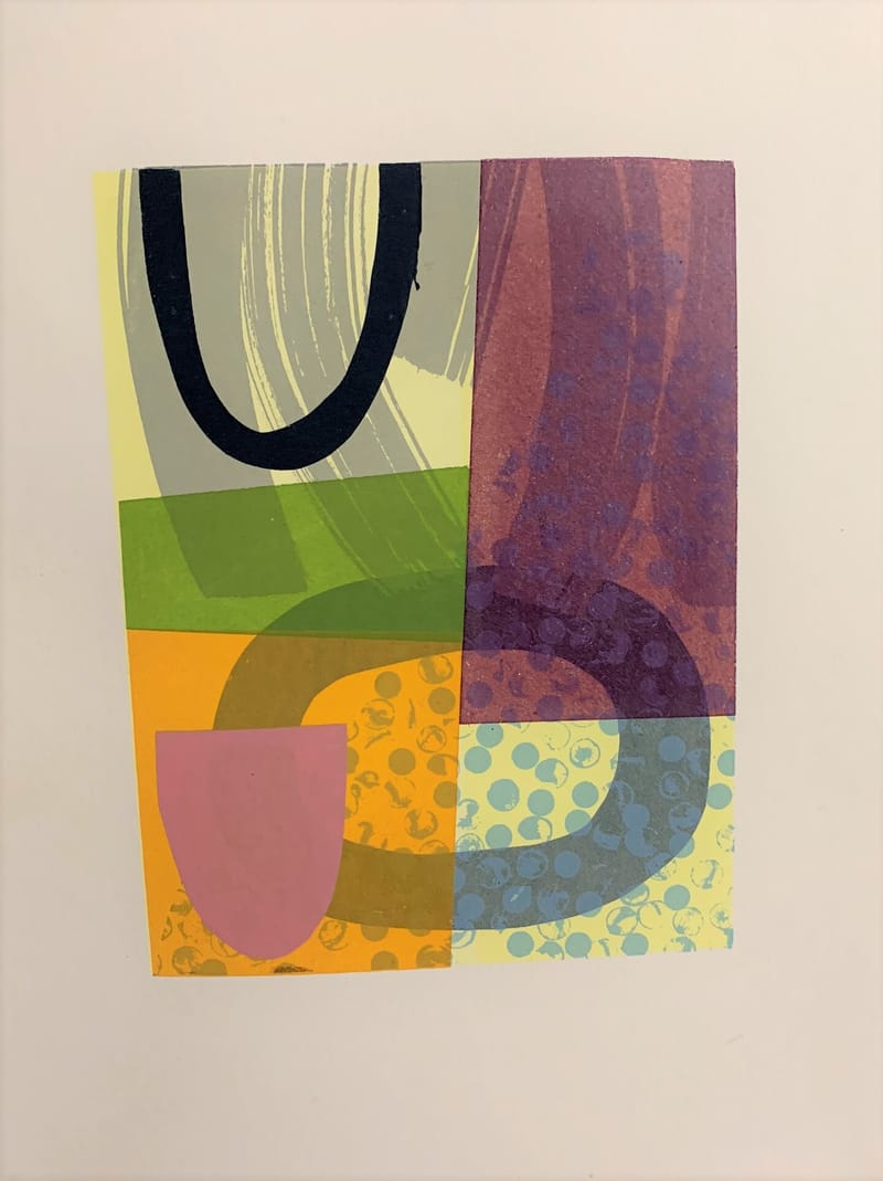 Abstract screen print