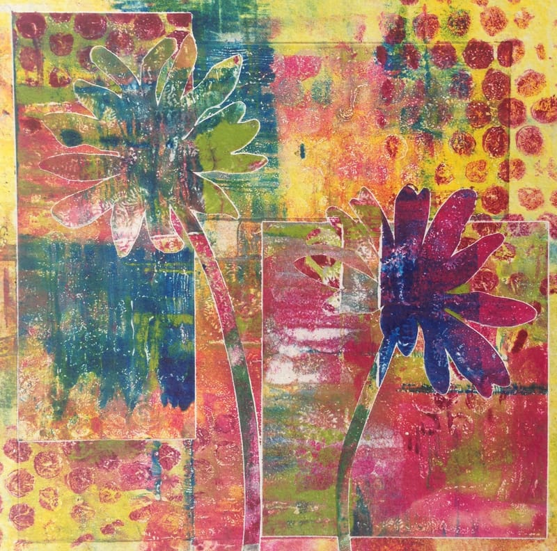 Daisy Chain Mono Prints