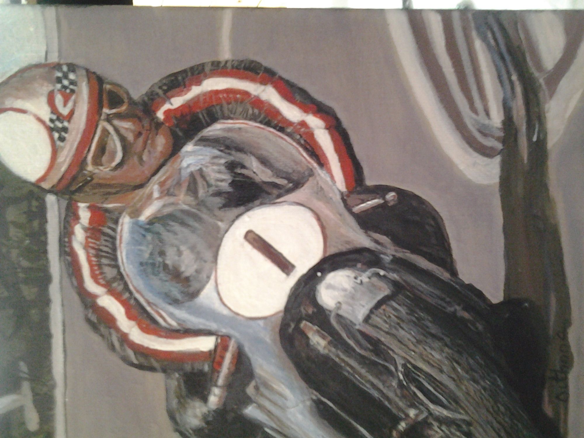 Motorcyclist competing in local Grand Prix